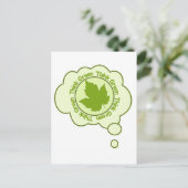 Carte postale verte - personnaliser (Debout devant)