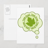 Carte postale verte - personnaliser (Devant / Derrière)