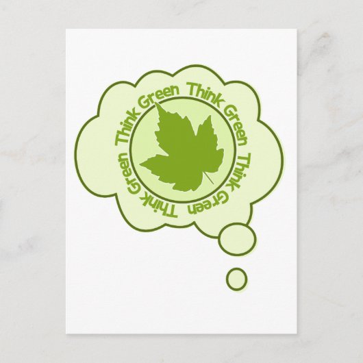 Carte postale verte - personnaliser (Devant)