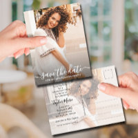 Vertical Photo Graduation Save the Date