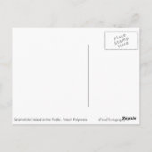 Carte postale verticale de l'île inhabitée (Dos)