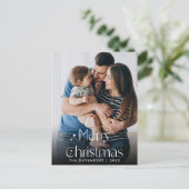 Carte postale verticale de Noël à la main classiqu (Debout devant)