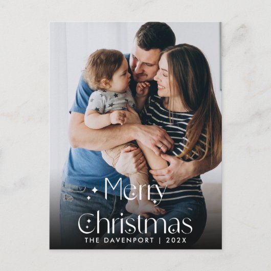 Carte postale verticale de Noël à la main classiqu (Devant)