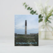 Carte postale verticale du phare d'Oak Island (Debout devant)