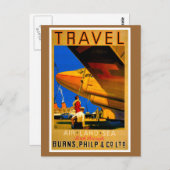 Carte postale verticale du transport aérien, marit (Devant / Derrière)