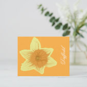 Carte postale verticale Jonquille orange (Debout devant)