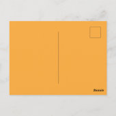 Carte postale verticale Jonquille orange (Dos)