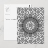 carte postale verticale magique mandala (Devant / Derrière)