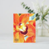 Carte postale Verticale Orange Peint (Debout devant)