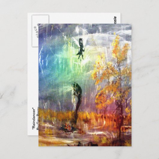 Carte postale verticale "Raindancer" (Devant / Derrière)