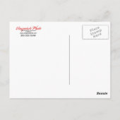 Carte postale Verticale Rose Rouge (Dos)