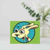 CARTE POSTALE VERTIQUE CHIEN FUNNY CUTE (Debout devant)