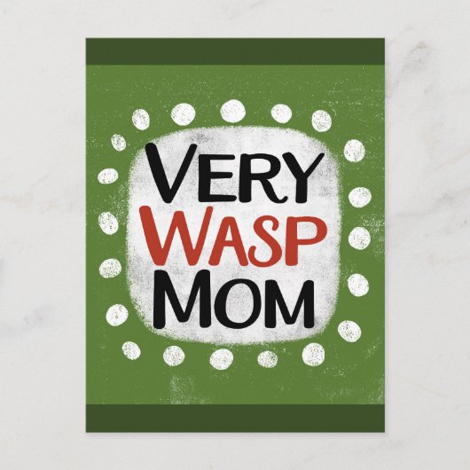 Carte Postale Very Wasp Mom (Devant)