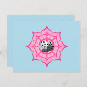 Carte Postale Vesak Bouddha Ladybug (Devant / Derrière)