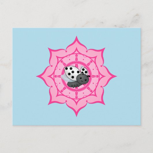 Carte Postale Vesak Bouddha Ladybug (Devant)