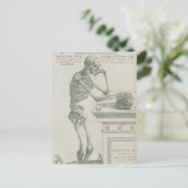 Carte Postale Vesalius Skeletal Image (Debout devant)
