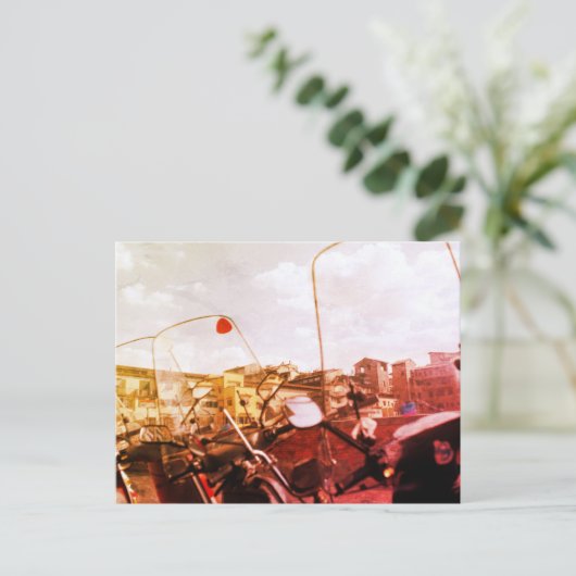 Carte Postale Vespas à Florence (Debout devant)