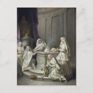 Carte Postale Vestal Virgins, 1727