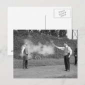 Carte Postale Veste anti-balles de la police, 1923 (Devant / Derrière)