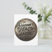 Carte Postale Veste de la plage de Brown (Debout devant)