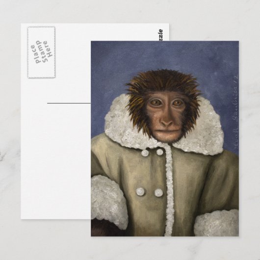 Carte Postale Veste de singe (Devant / Derrière)