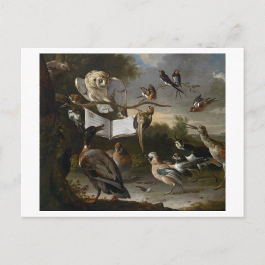 Carte Postale Vestige d'oiseaux musicaux (Devant)