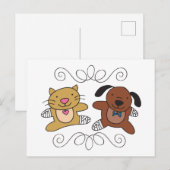 Carte Postale Vet chien & chat (Devant / Derrière)