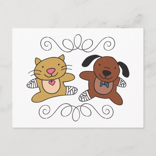 Carte Postale Vet chien & chat (Devant)