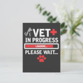 Carte Postale Vet Tech Animal Rescue Technician Chat Chien Paw L (Debout devant)
