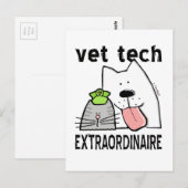 Carte Postale vet+tech vet+tech+cadeaux vet+tech+équipement vété (Devant / Derrière)