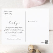 Carte Postale Vêtements de fille aquarelle Baby Shower minimalis