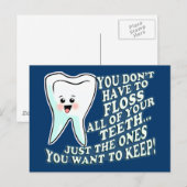 Carte Postale Vêtements de prosthodontistes amusants (Devant / Derrière)