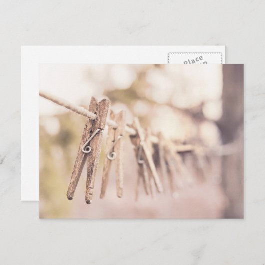 Carte Postale Vêtements en ligne (Devant / Derrière)