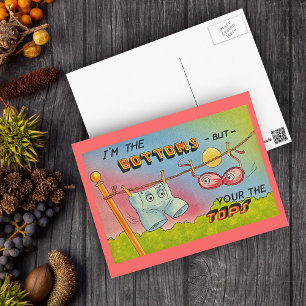 Carte postale Vêtements Vintages amusants