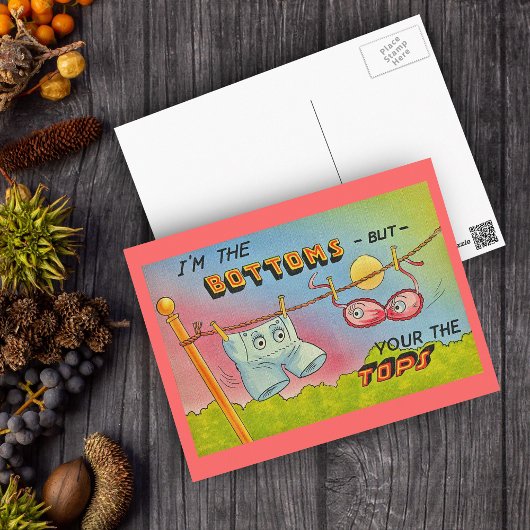 Carte postale Vêtements Vintages amusants