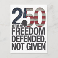 Vétéran de 250 ans de liberté défendue et non donn