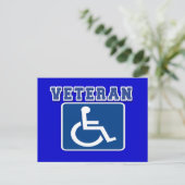 Carte Postale Vétéran handicapé invalide (Debout devant)