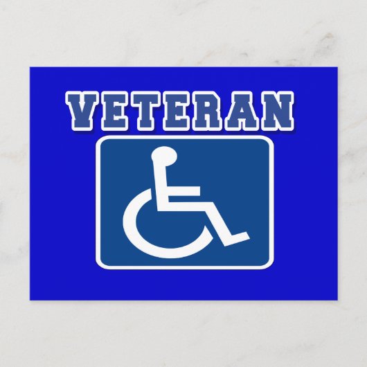 Carte Postale Vétéran handicapé invalide (Devant)