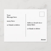 Carte Postale Vétérans Parce que les Superhéros Sont Occupés dan (Dos)