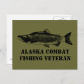 Carte Postale Vétérinaire de la pêche de combat de l'Alaska (Devant / Derrière)