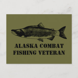 Carte Postale Vétérinaire de la pêche de combat de l'Alaska