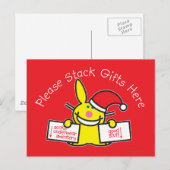 Carte Postale Veuillez empiler les cadeaux ici (Devant / Derrière)