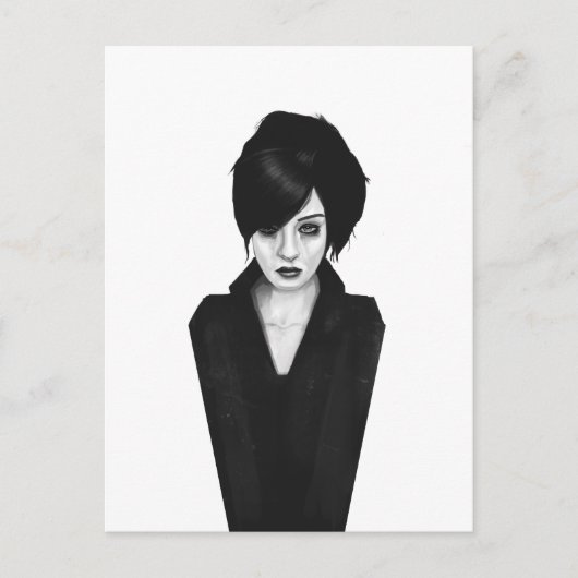 Carte Postale veuve (Devant)