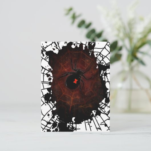 Carte Postale Veuve noire (Debout devant)