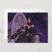 Carte Postale Veuve noire (Devant / Derrière)