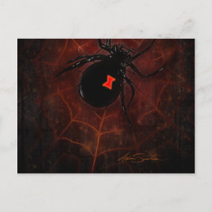 Carte Postale Veuve noire (conception de signature)