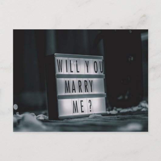 Carte Postale Veux-Tu M'Épouser ? Proposition de mariage romanti (Devant)