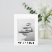 CARTE POSTALE VF-17 F4U4 CORSAIRS (Debout devant)