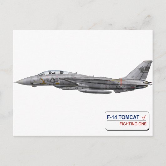 Carte Postale VF-1 Wolfpack F-14 Tomcat (Devant)