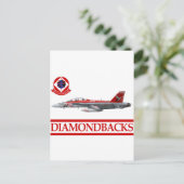 Carte Postale VFA-102 Diamondbacks F-18 Hornet (Debout devant)